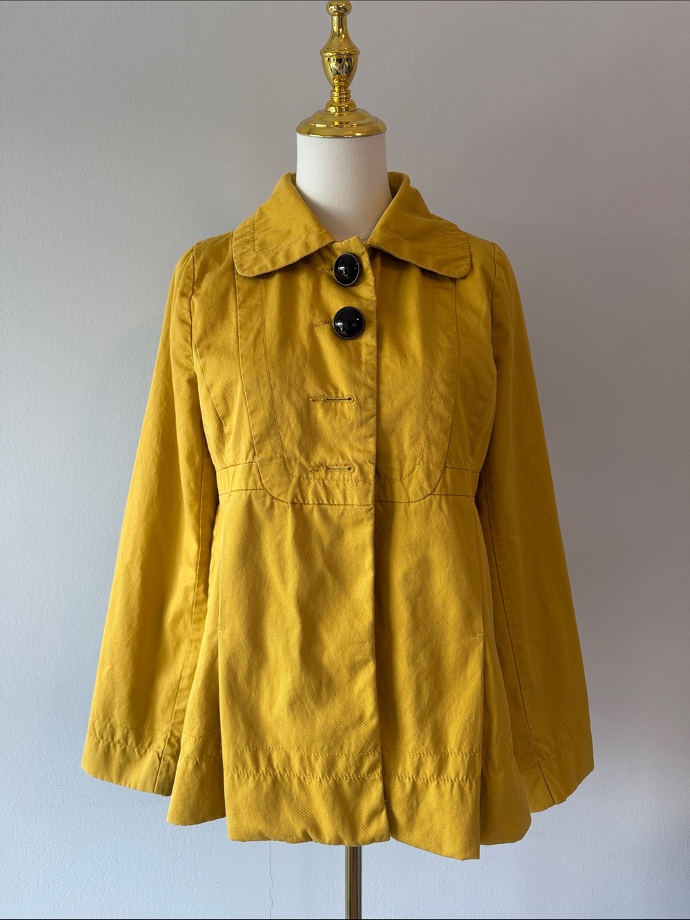 Mossimo Supply Co. Mustard Yellow Swing Trench Coat